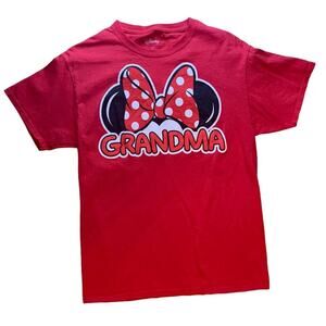Disney Mini Mouse Grandma T-shirt  Medium Red Printed Character 100% Cotton